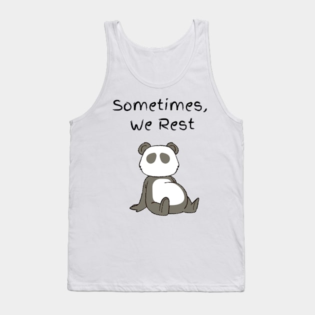 Resting Panda Tank Top by In Asian Spaces